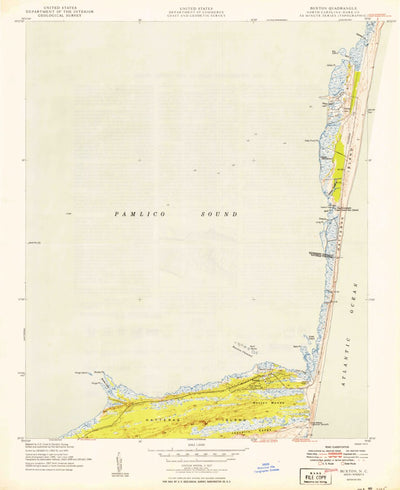 United States Geological Survey Buxton, NC (1950, 24000-Scale) digital map