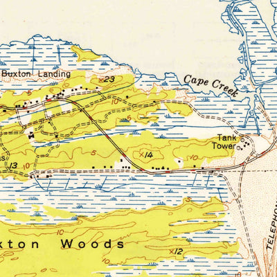 United States Geological Survey Buxton, NC (1950, 24000-Scale) digital map