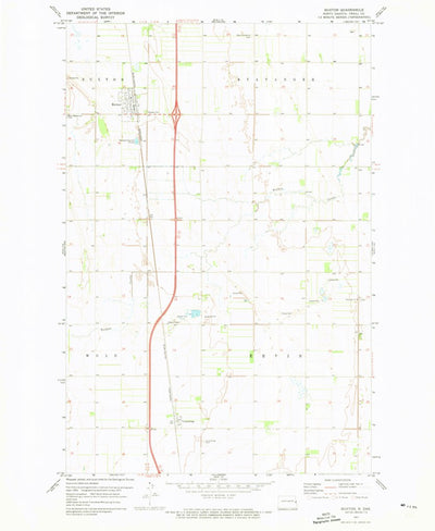 United States Geological Survey Buxton, ND (1971, 24000-Scale) digital map