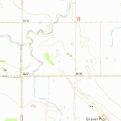 United States Geological Survey Buxton, ND (1971, 24000-Scale) digital map