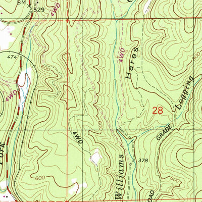 United States Geological Survey Buxton, OR (1979, 24000-Scale) digital map