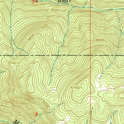United States Geological Survey Buzzard Roost, ID (1963, 24000-Scale) digital map