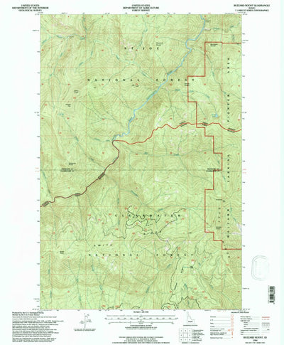 United States Geological Survey Buzzard Roost, ID (1994, 24000-Scale) digital map
