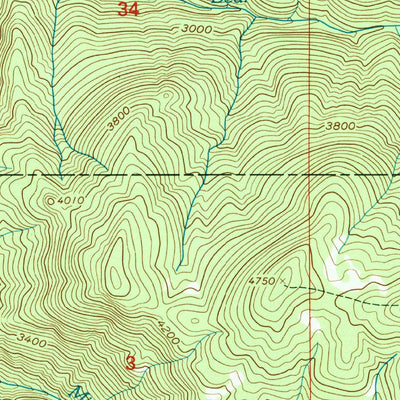 United States Geological Survey Buzzard Roost, ID (1994, 24000-Scale) digital map