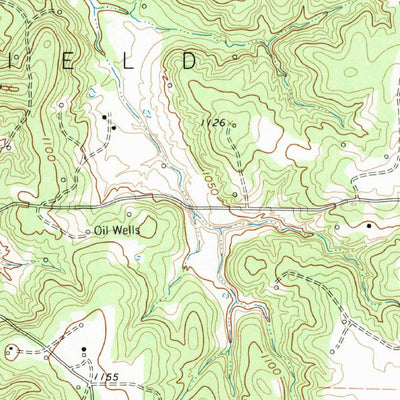 United States Geological Survey Buzzard Roost Knob, TX (1960, 24000-Scale) digital map