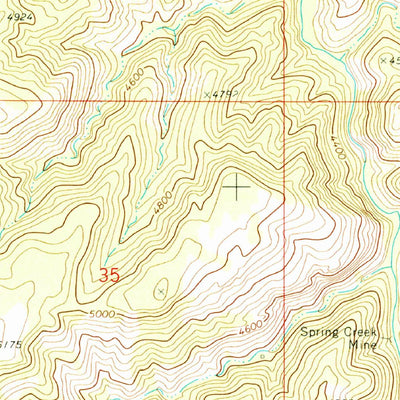 United States Geological Survey Buzzard Roost Mesa, AZ (1972, 24000-Scale) digital map
