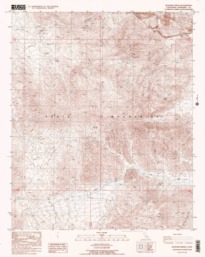 United States Geological Survey Buzzard Spring, CA (1986, 24000-Scale) digital map