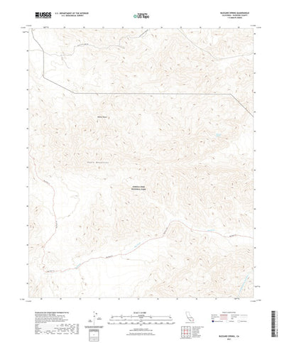 United States Geological Survey Buzzard Spring, CA (2021, 24000-Scale) digital map