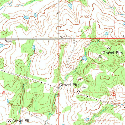 United States Geological Survey Byars, OK (1964, 24000-Scale) digital map