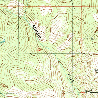 United States Geological Survey Bybee Knoll, UT (1990, 24000-Scale) digital map