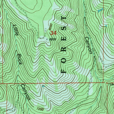 United States Geological Survey Bybee Knoll, UT (1998, 24000-Scale) digital map
