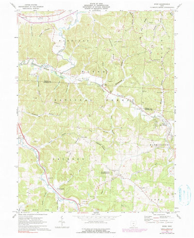United States Geological Survey Byer, OH (1961, 24000-Scale) digital map
