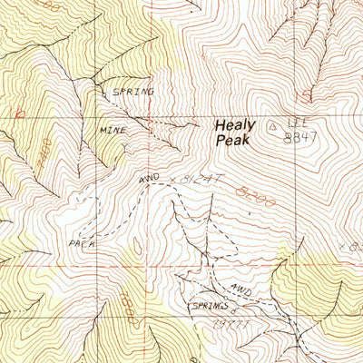 United States Geological Survey Byers Canyon, NV (1990, 24000-Scale) digital map