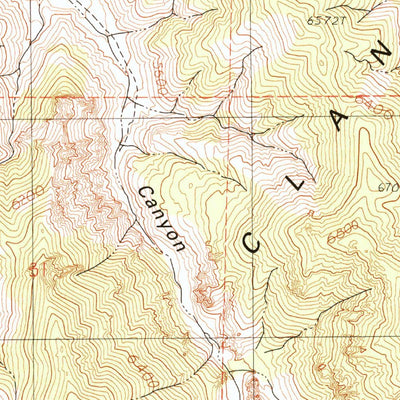United States Geological Survey Byers Canyon, NV (1990, 24000-Scale) digital map