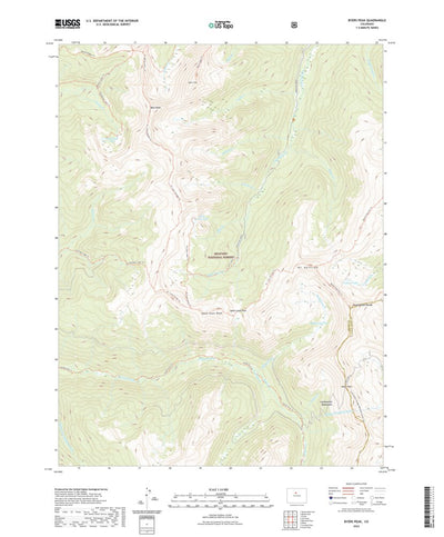 United States Geological Survey Byers Peak, CO (2022, 24000-Scale) digital map