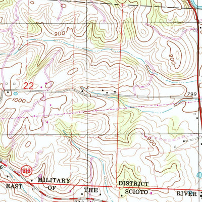 United States Geological Survey Byesville, OH (1994, 24000-Scale) digital map