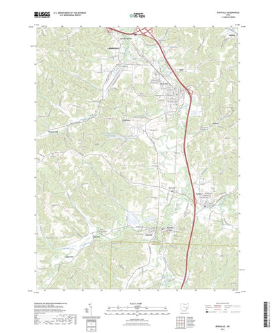 United States Geological Survey Byesville, OH (2023, 24000-Scale) digital map