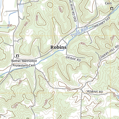 United States Geological Survey Byesville, OH (2023, 24000-Scale) digital map