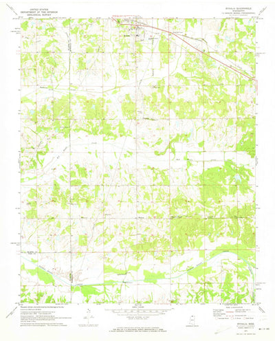 United States Geological Survey Byhalia, MS (1971, 24000-Scale) digital map