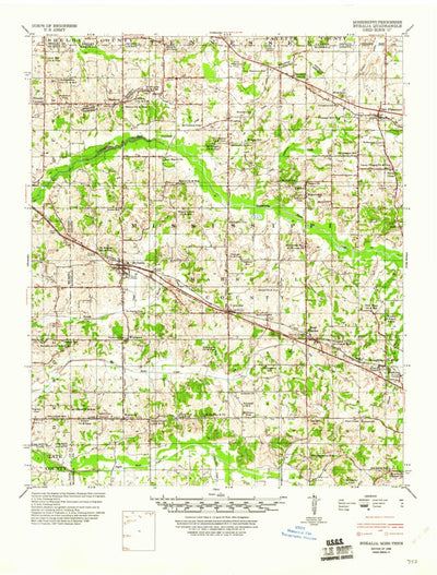 United States Geological Survey Byhalia, MS-TN (1948, 62500-Scale) digital map