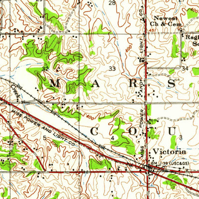 United States Geological Survey Byhalia, MS-TN (1948, 62500-Scale) digital map