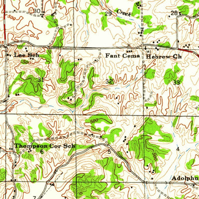 United States Geological Survey Byhalia, MS-TN (1948, 62500-Scale) digital map