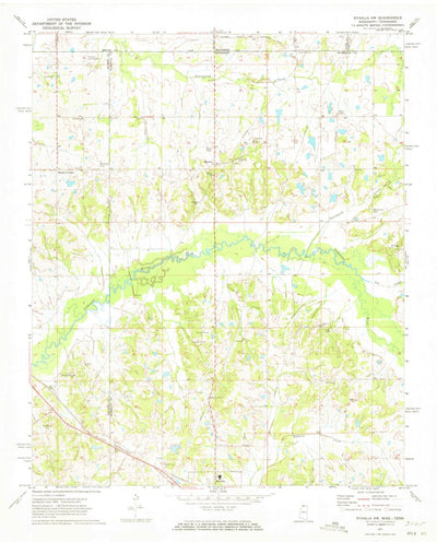 United States Geological Survey Byhalia NW, MS-TN (1971, 24000-Scale) digital map