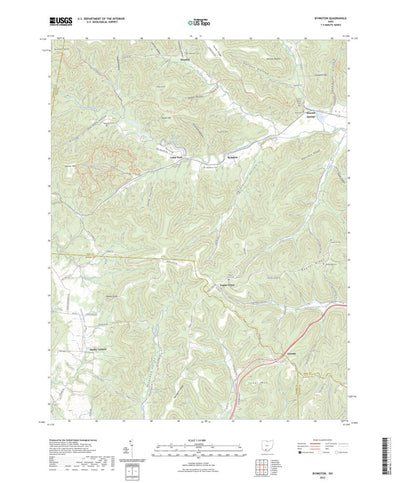 United States Geological Survey Byington, OH (2023, 24000-Scale) digital map