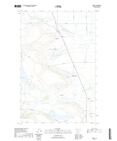 United States Geological Survey Bynum, MT (2020, 24000-Scale) digital map
