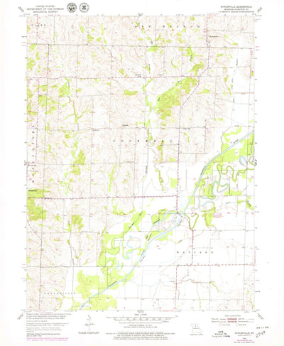 United States Geological Survey Bynumville, MO (1953, 24000-Scale) digital map