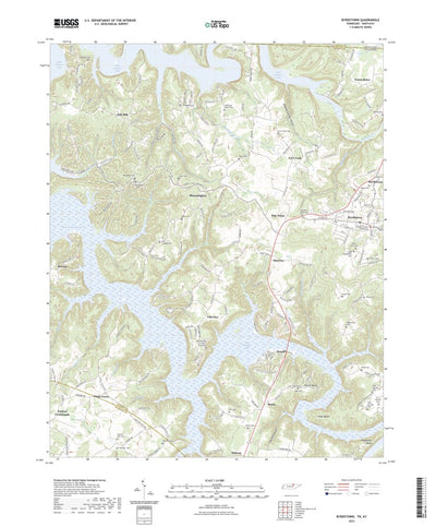 United States Geological Survey Byrdstown, TN (2022, 24000-Scale) digital map