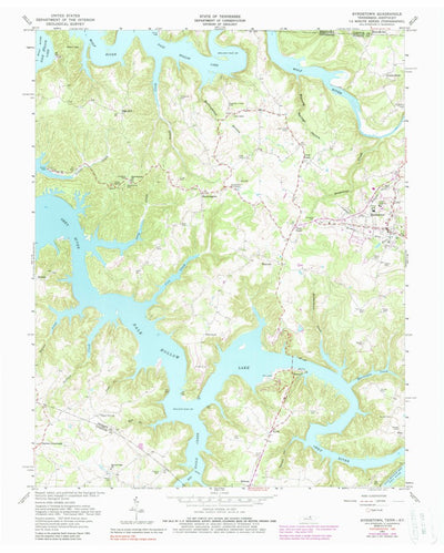United States Geological Survey Byrdstown, TN-KY (1962, 24000-Scale) digital map