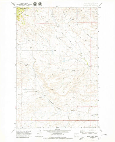 United States Geological Survey Byrne Creek, MT (1978, 24000-Scale) digital map