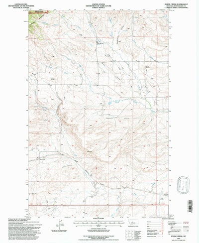 United States Geological Survey Byrne Creek, MT (1995, 24000-Scale) digital map