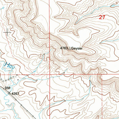 United States Geological Survey Byrne Creek, MT (1995, 24000-Scale) digital map