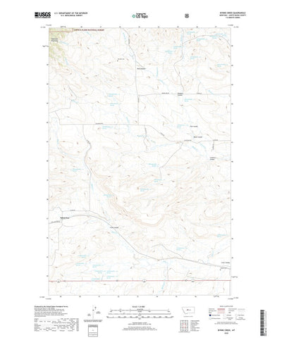 United States Geological Survey Byrne Creek, MT (2020, 24000-Scale) digital map