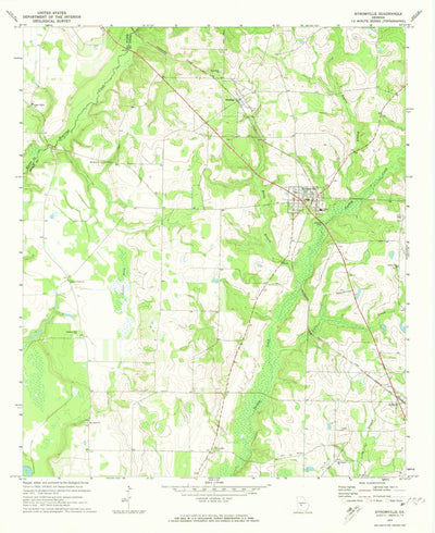 United States Geological Survey Byromville, GA (1972, 24000-Scale) digital map