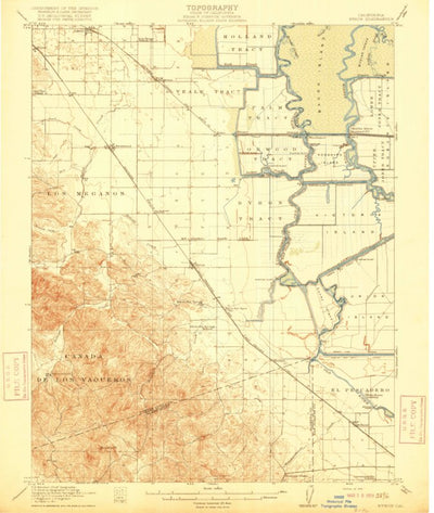 United States Geological Survey Byron, CA (1916, 62500-Scale) digital map