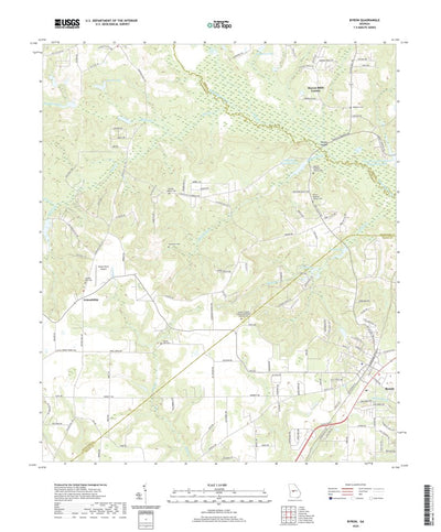 United States Geological Survey Byron, GA (2020, 24000-Scale) digital map