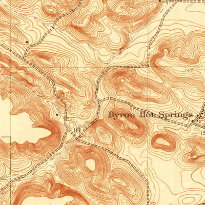 United States Geological Survey Byron Hot Springs, CA (1916, 31680-Scale) digital map