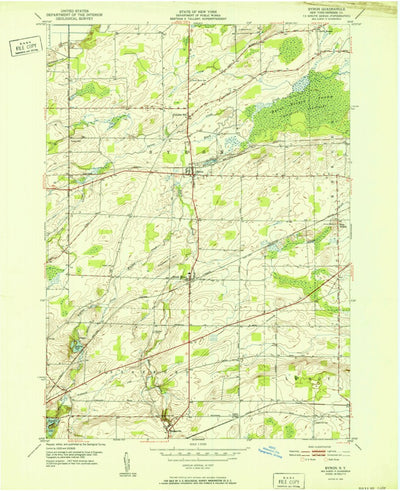 United States Geological Survey Byron, NY (1952, 24000-Scale) digital map