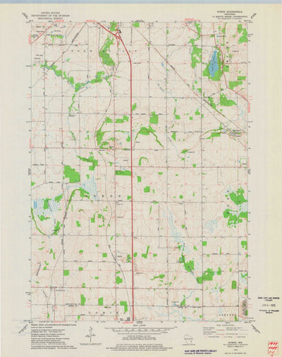 United States Geological Survey Byron, WI (1974, 24000-Scale) digital map