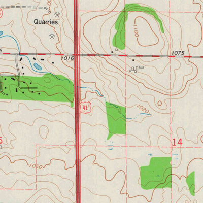 United States Geological Survey Byron, WI (1974, 24000-Scale) digital map