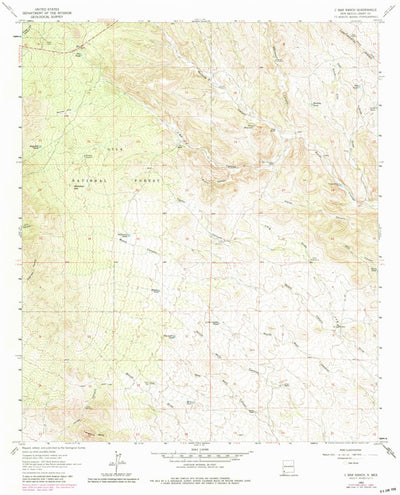United States Geological Survey C Bar Ranch, NM (1963, 24000-Scale) digital map