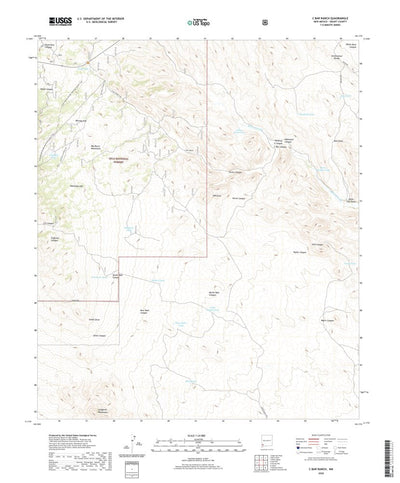 United States Geological Survey C Bar Ranch, NM (2020, 24000-Scale) digital map