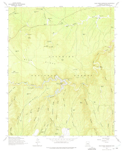 United States Geological Survey C.C. Cragin Reservoir, AZ (1965, 24000-Scale) digital map