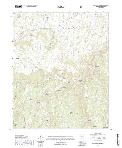 United States Geological Survey C.C. Cragin Reservoir, AZ (2021, 24000-Scale) digital map
