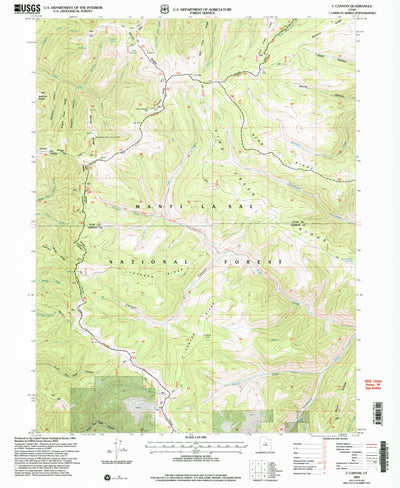United States Geological Survey C Canyon, UT (2001, 24000-Scale) digital map