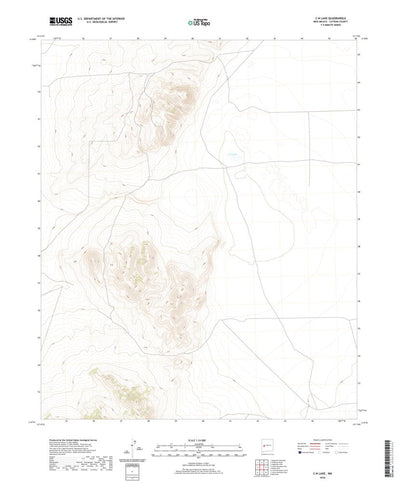 United States Geological Survey C-N Lake, NM (2020, 24000-Scale) digital map