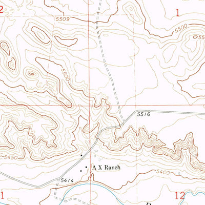 United States Geological Survey C S Ranch, WY (1963, 24000-Scale) digital map